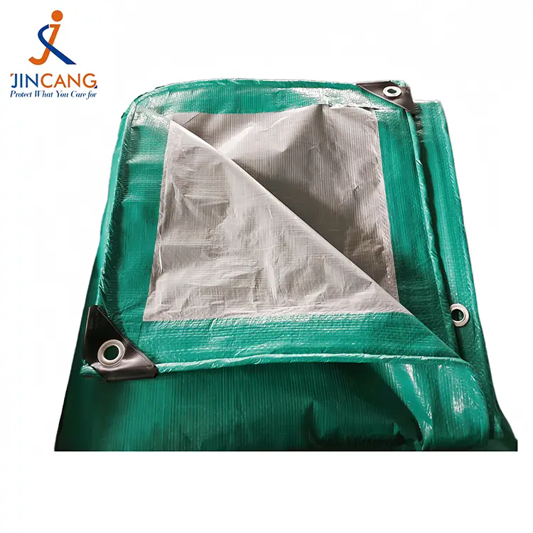 120GSM Green Silver PE Tarpaulin 120GSM Green Silver PE Tarpaulin