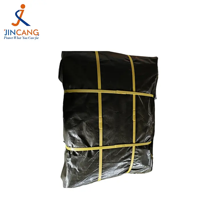 130g Tarpaulin PE Maighdean Dubh