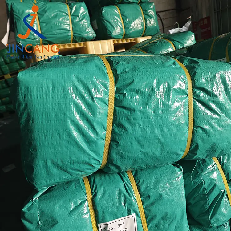 120GSM Green Silver PE Tarpaulin