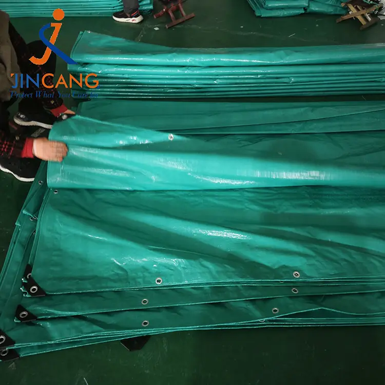 120GSM Green Silver PE Tarpaulin