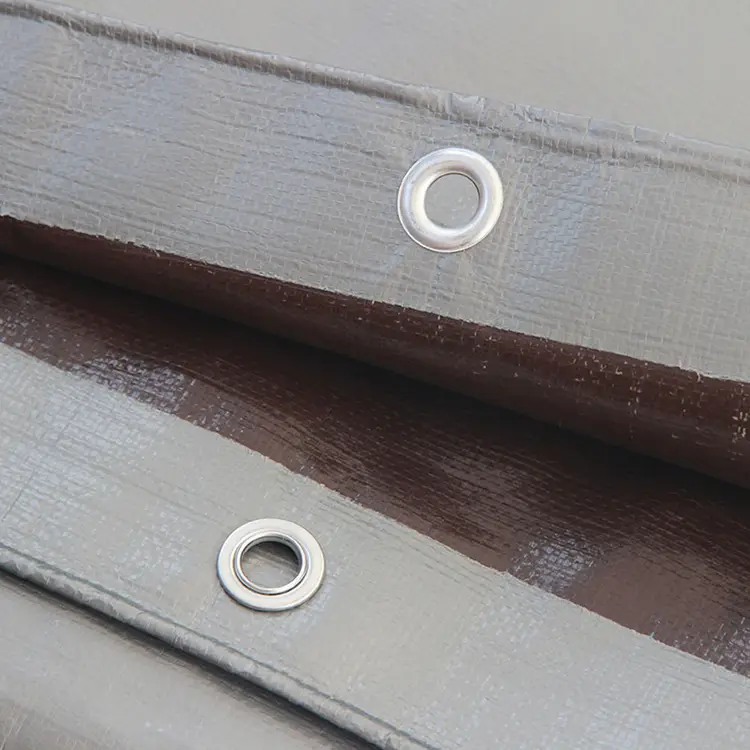 220g Silver Brown PE Tarpaulin