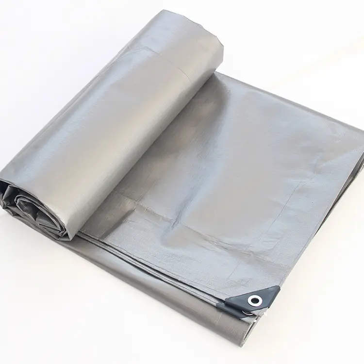 220g Silver Brown PE Tarpaulin