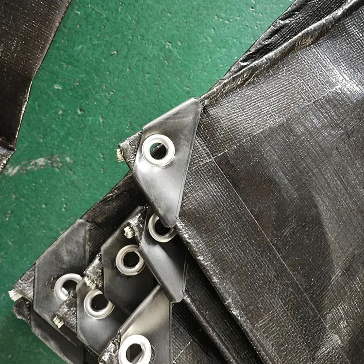 Tarpaulin dubh 200gsm dubh