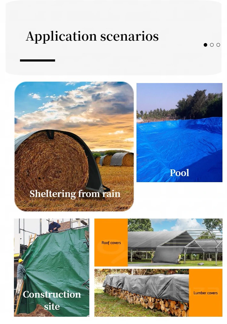 130g Black Virgin PE Tarpaulin